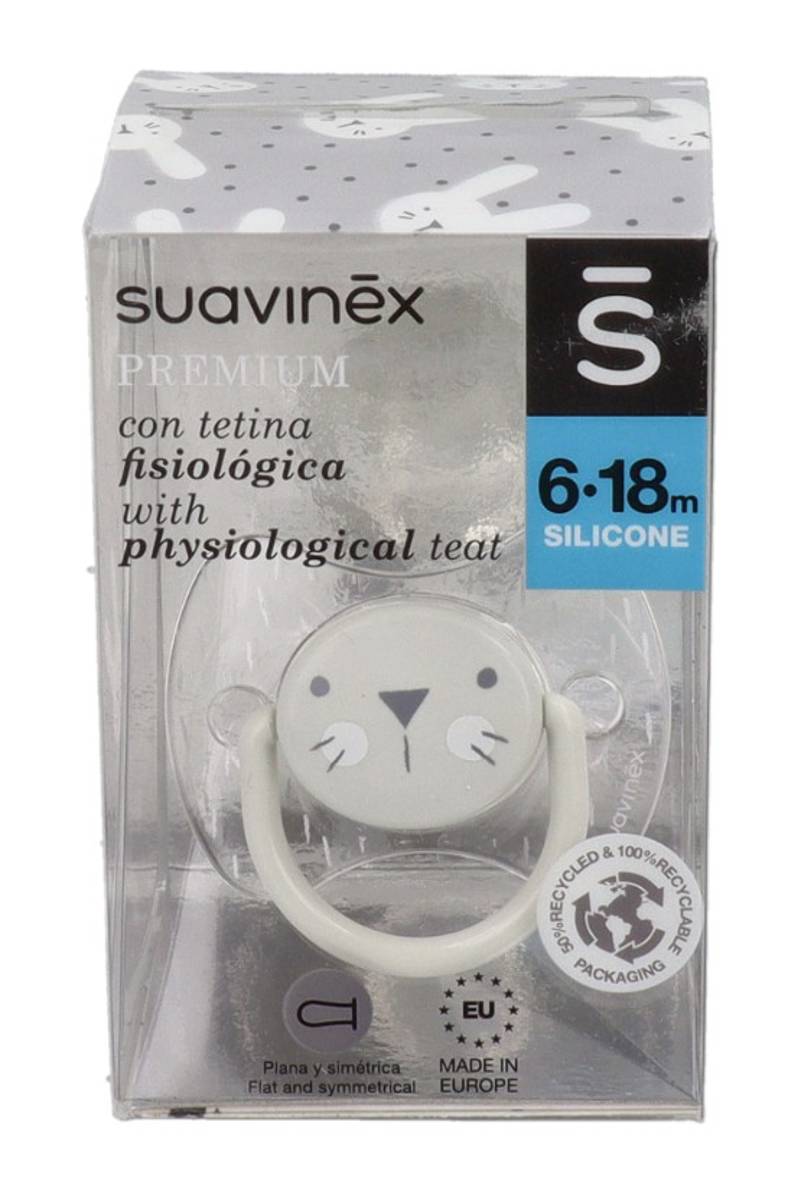 CHUPETE TETINA SILICONA SUAVINEX PREMIUM FISIOLO
