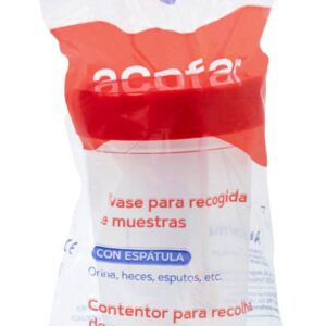 ENVASE DE RECOGIDA DE MUESTRAS ACOFAR 1 UNIDAD + ESPATULA