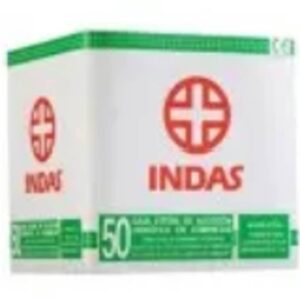 COMPRESAS GASA ESTERIL INDAS C/ 50 UND.